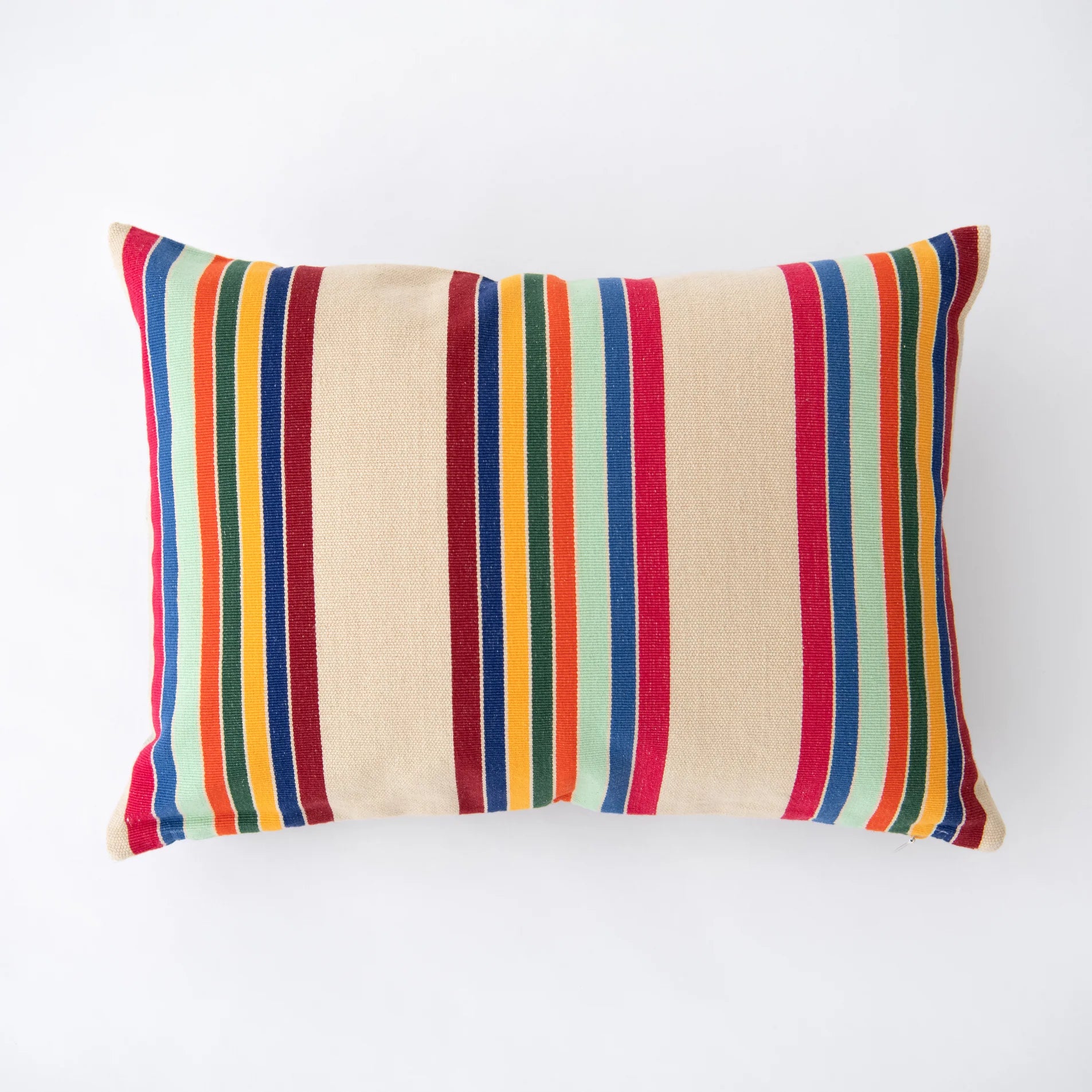 Pillow in Cranberry Stripe 14" x 20" - Image 4