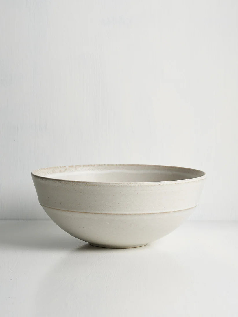 Pillar Deep Serving Bowl in Oat, from Standard Affair