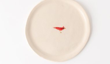 Red Bird Dinner Plate, from Tivoli Tile Works