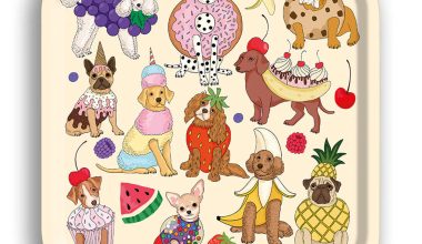 Dogs Dessert Tray, from Avenida Home