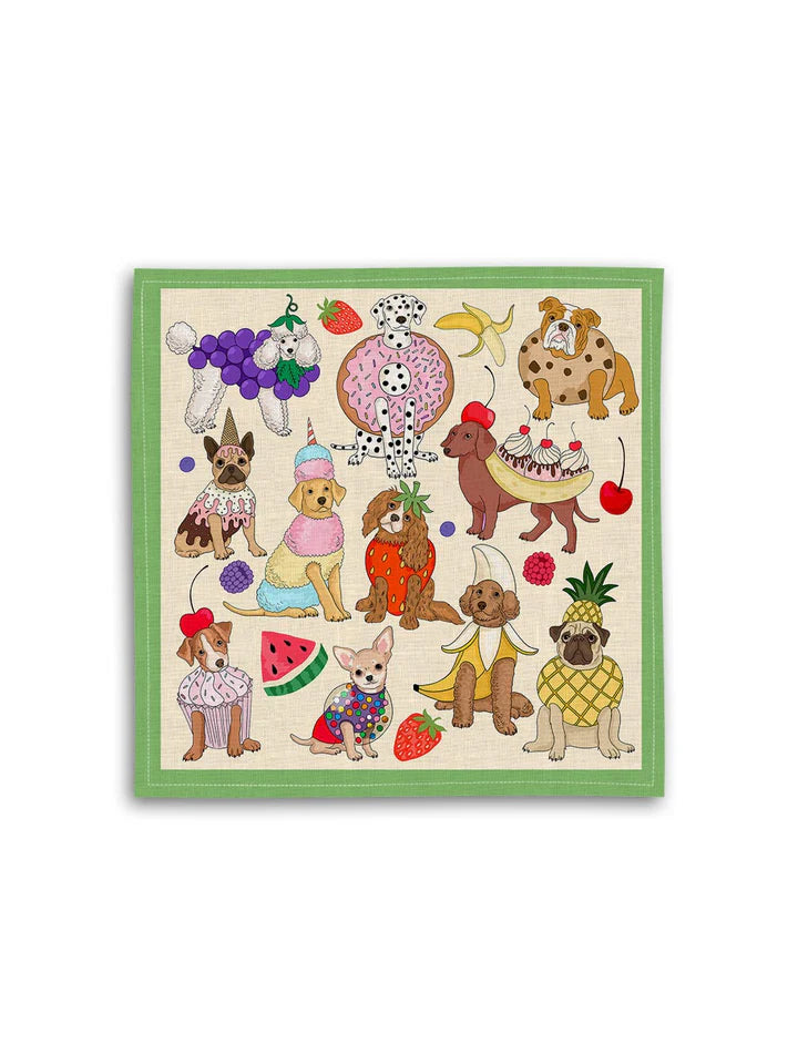 Dog Dessert Set of 4 Napkins, from Avenida Home - Image 4