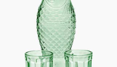 Fish Carafe and Glass Set in Green