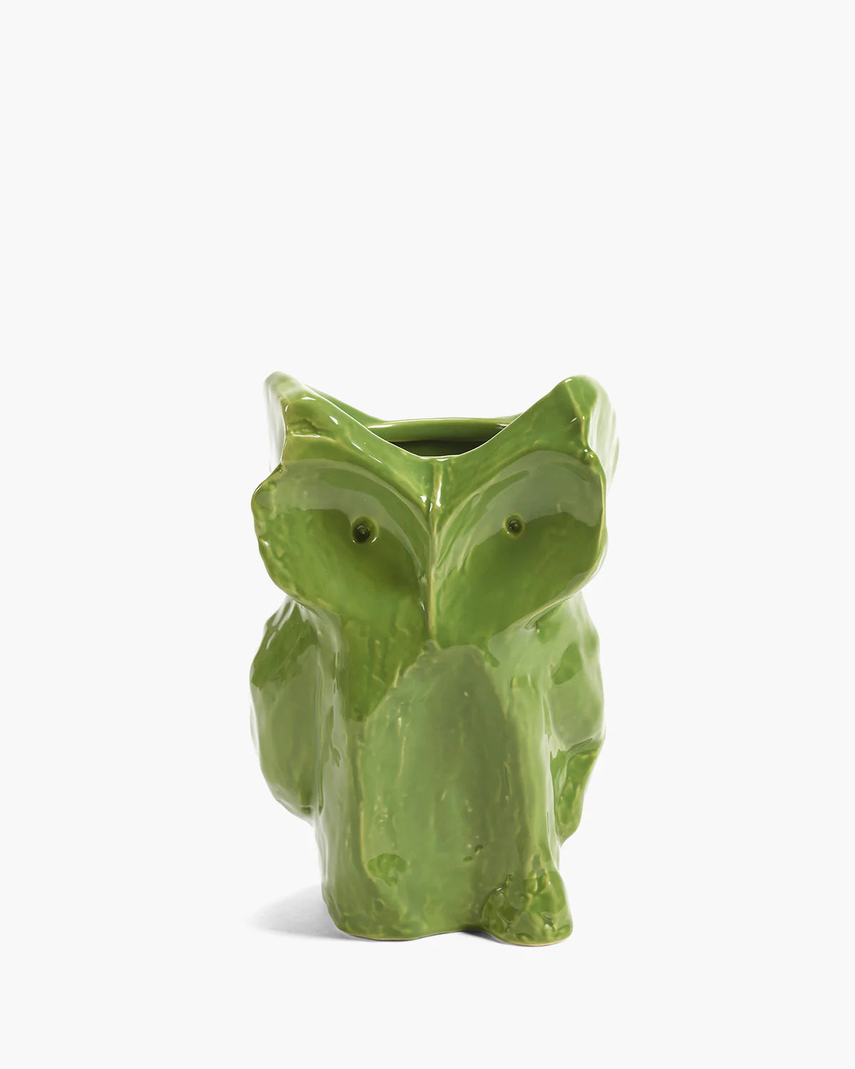 Small Owl Vase in Green after Midnight