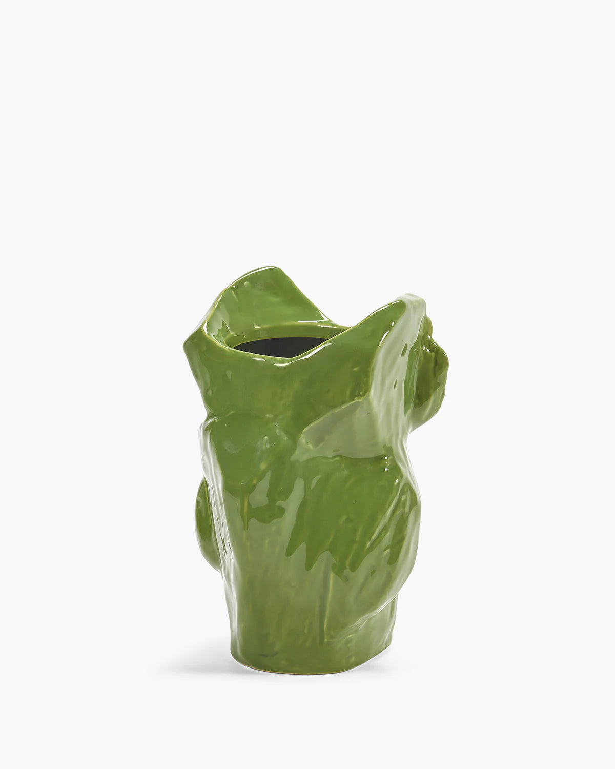 Small Owl Vase in Green after Midnight - Image 2