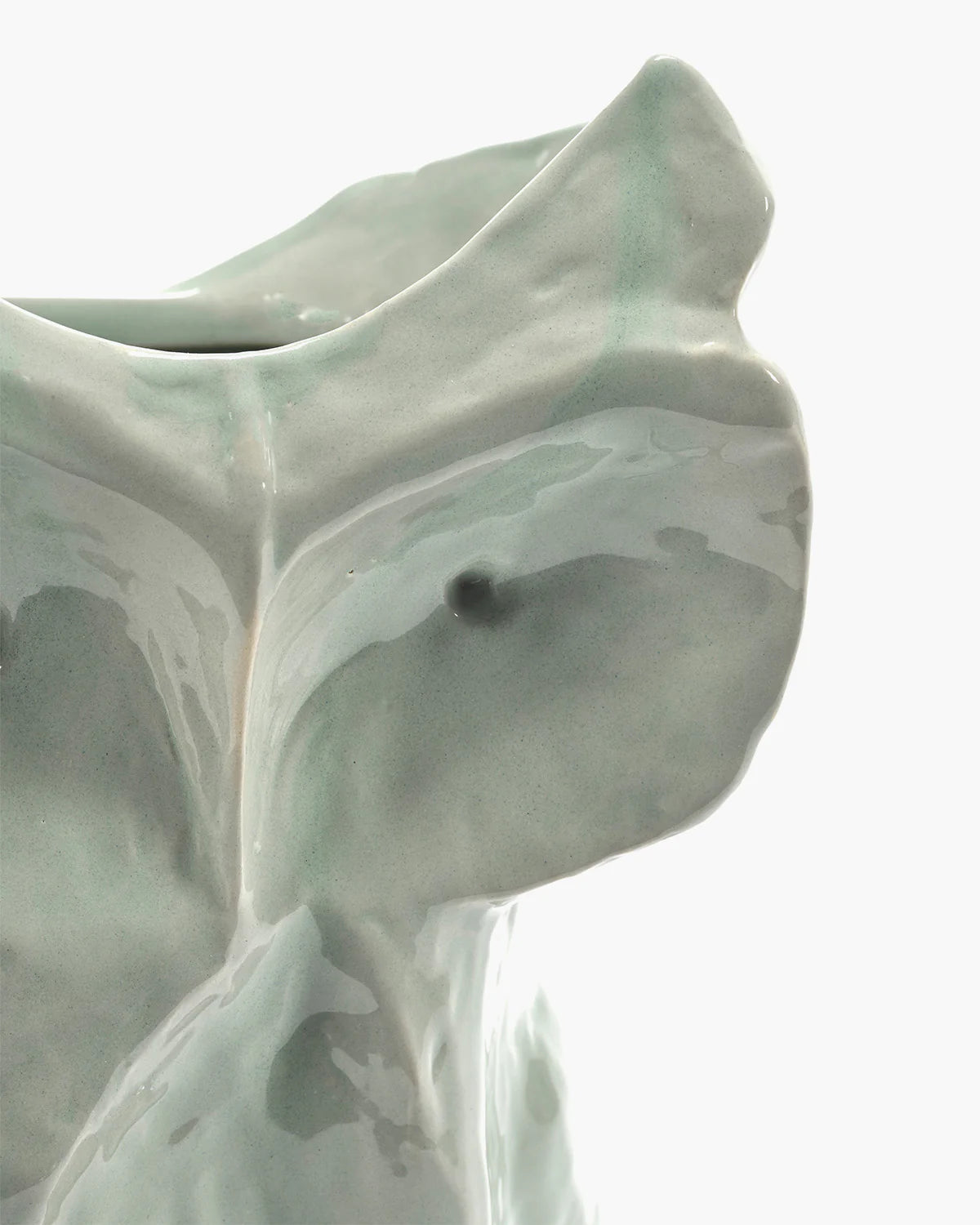 Small Owl Vase in Light Blue - Image 3