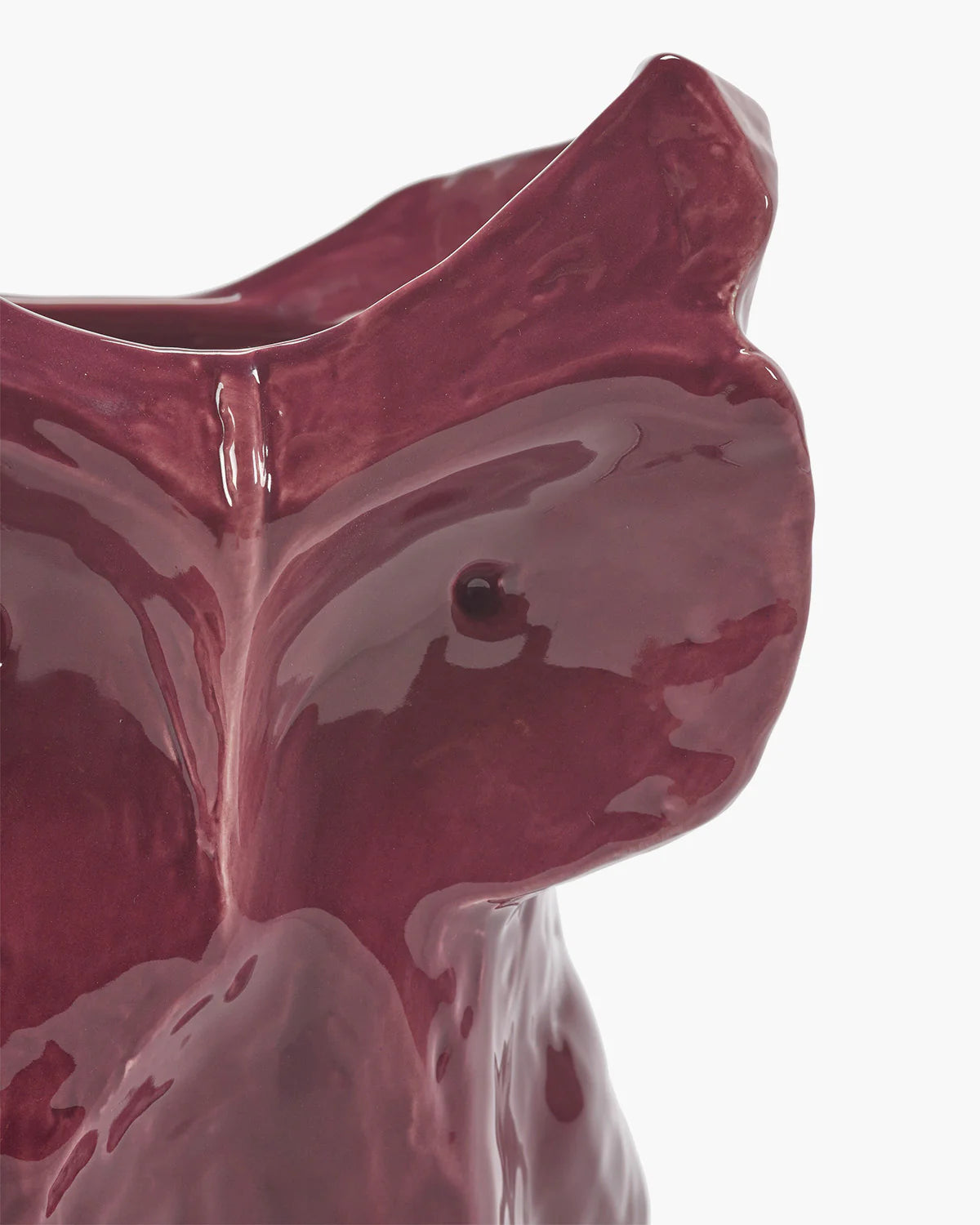 Large Owl Vases in Aubergine - Image 3