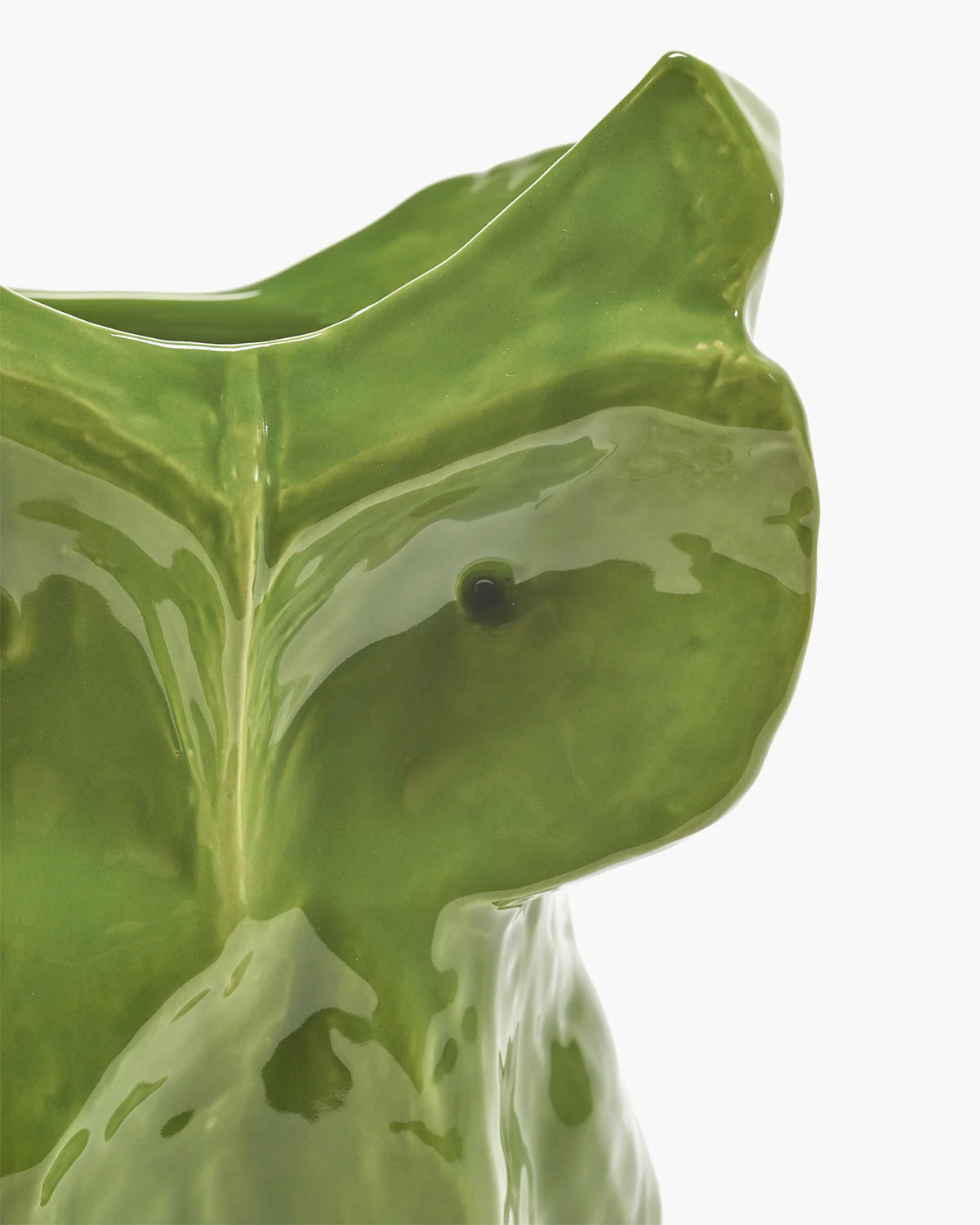 Large Owl Vase in Green - Image 2