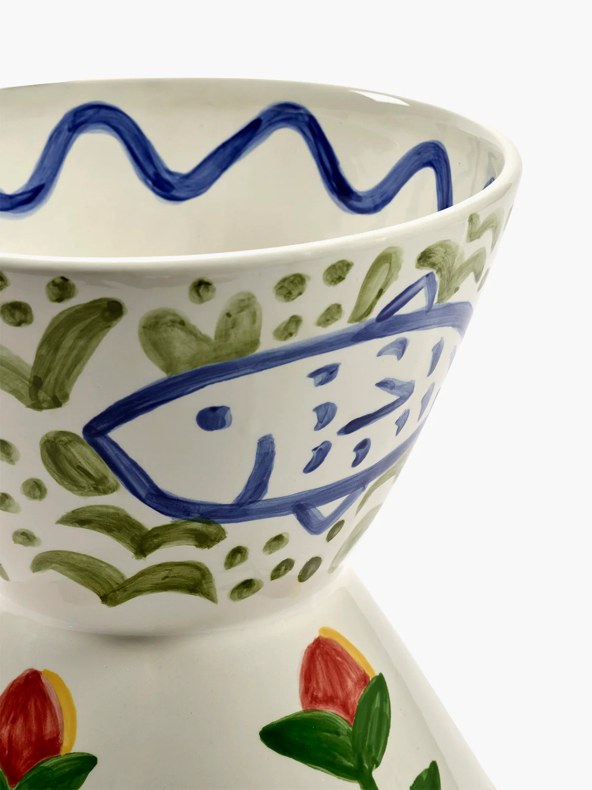 Hand Painted Aquaje Vase - Image 3