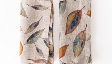 Golden Fall Set of 2 Napkins 18x18, from Linen Tales
