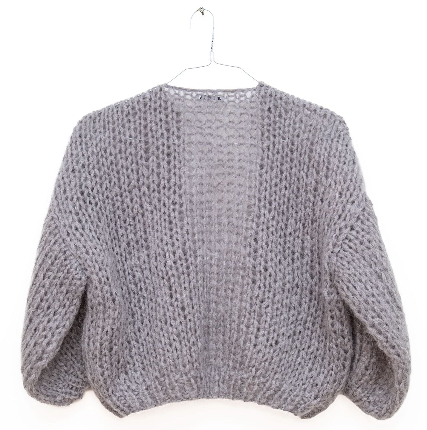Mohair Bomber Cardigan in Silver, from Maiami - Image 2