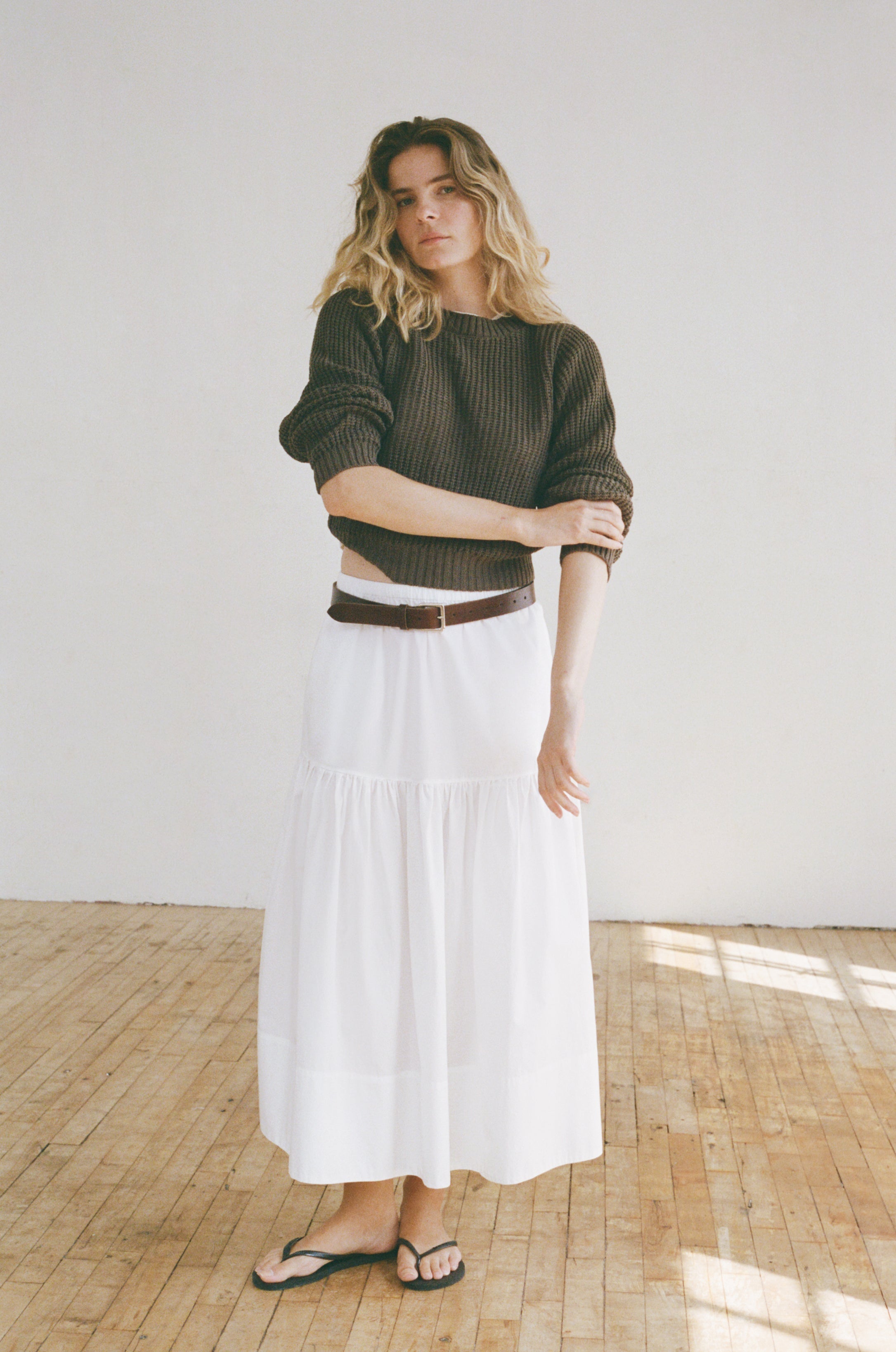 Gilot Skirt in Salt, from Shaina Mote