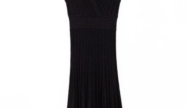 Gala Long Wrap-over Dress in Noir, from Maison Lurex