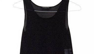Gala Tank Top in Noir, from Maison Lurex