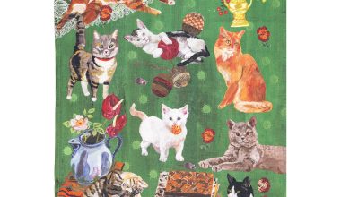 Les Chats Tea Towel, from Avenida Home