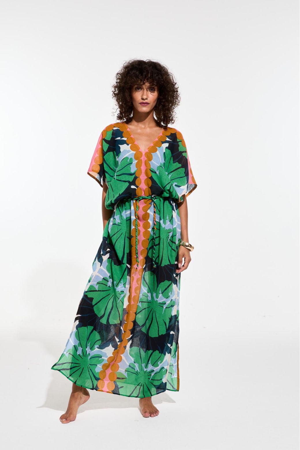 Hydra Pavot Dress in Green, from Mapoesie - Image 3
