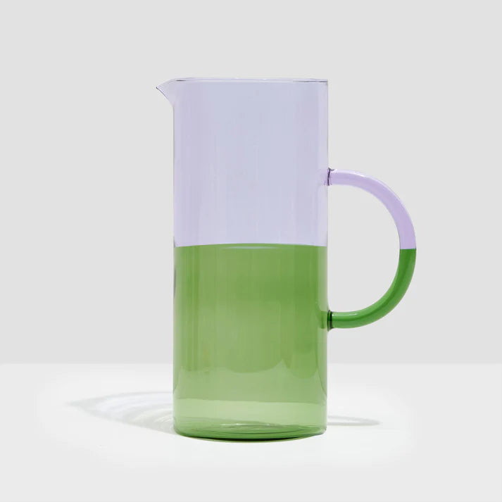 Two Tone Pitcher in Lilac and Green