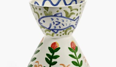 Hand Painted Aquaje Vase