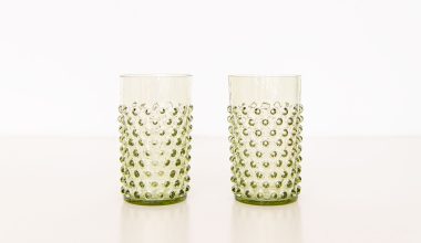 Hobnail Tumbler in Olive Green