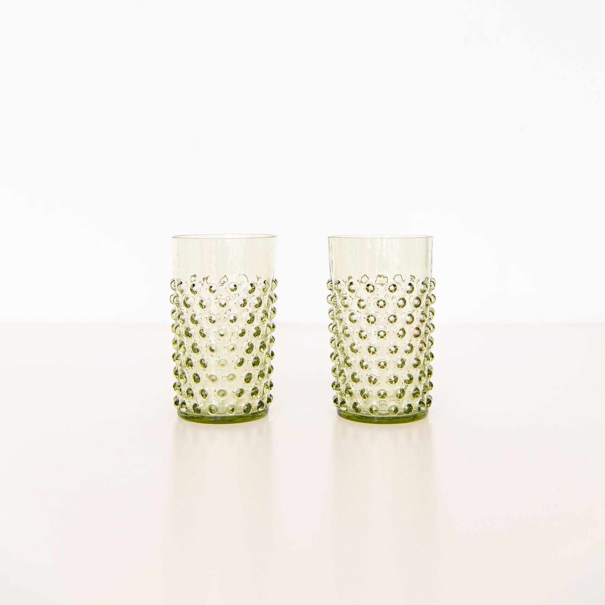 Hobnail Tumbler in Olive Green