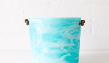 Ice Bucket in Aqua Swirl, from Nashi Home