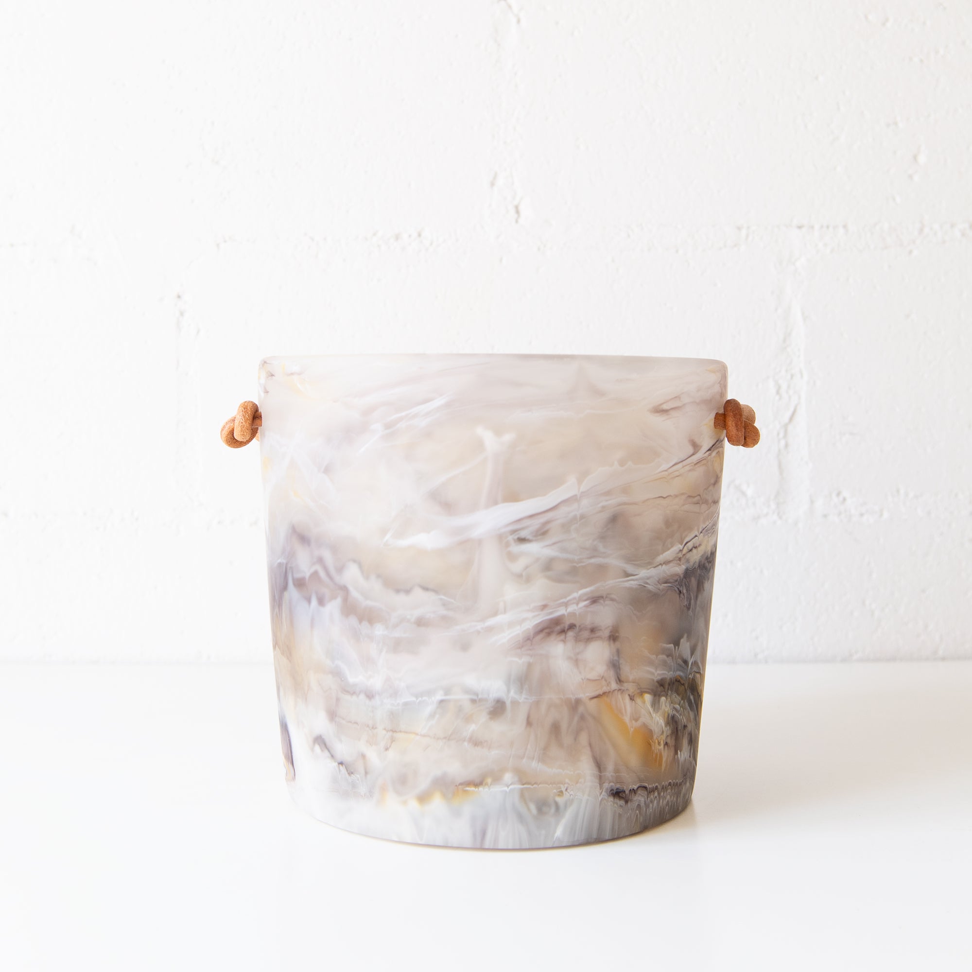 Ice Bucket in Mocha Swirl, from Nashi Home