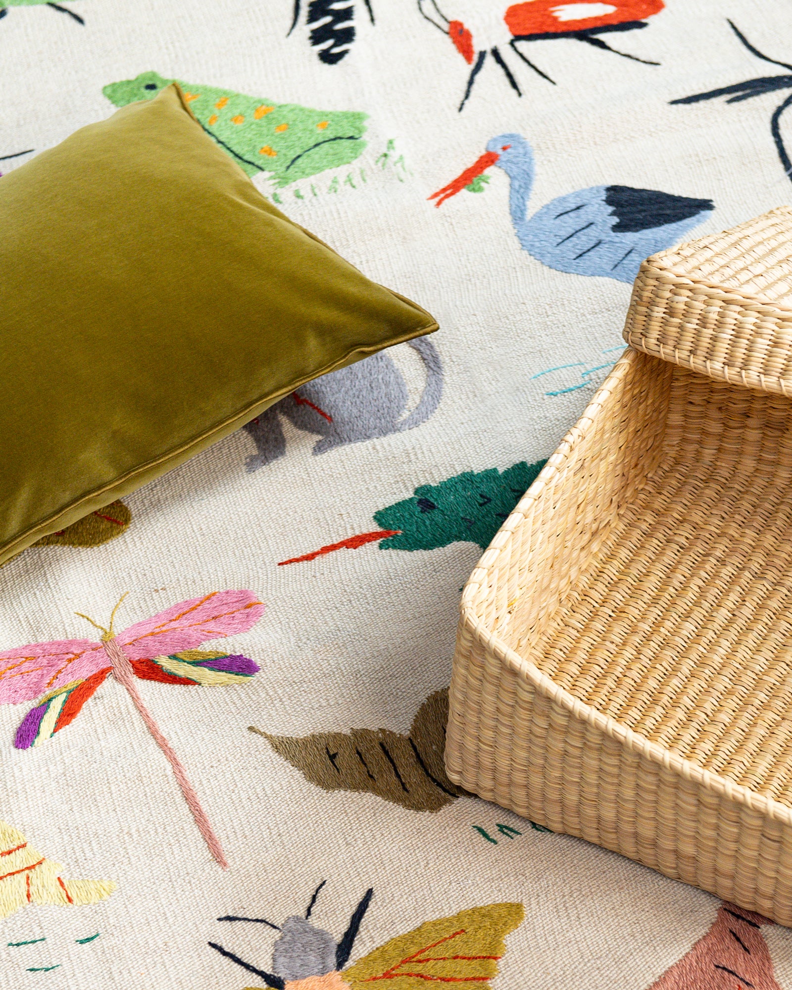 Animals 2 Suzani Kilim Rug - Image 2