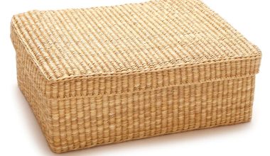 Reed Basketet in Natural
