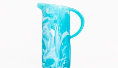 Classical Jug in Aqua Swirl, from Nashi Home