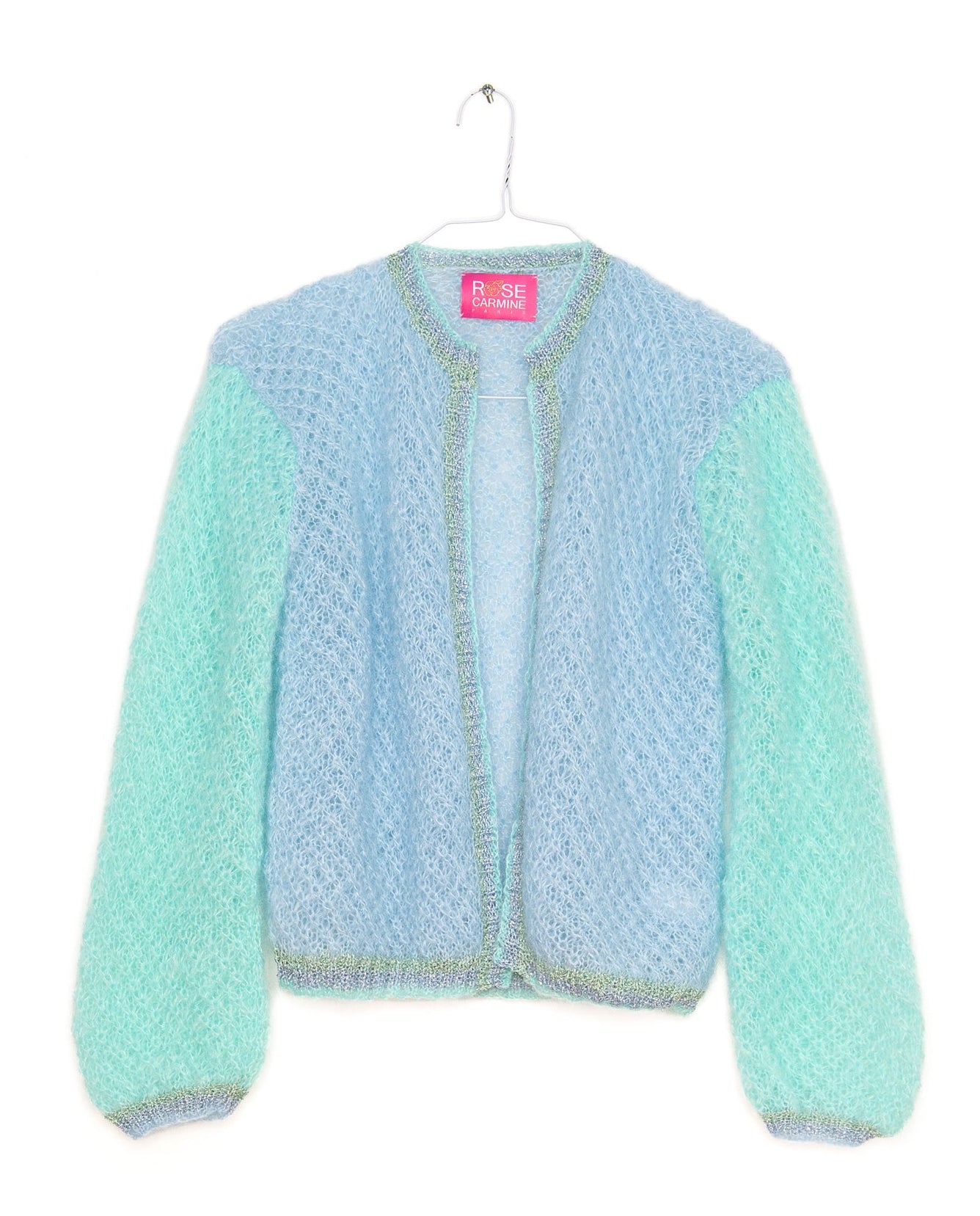 Jour Cardigan in Aqua & Blue, from Rose Carmine