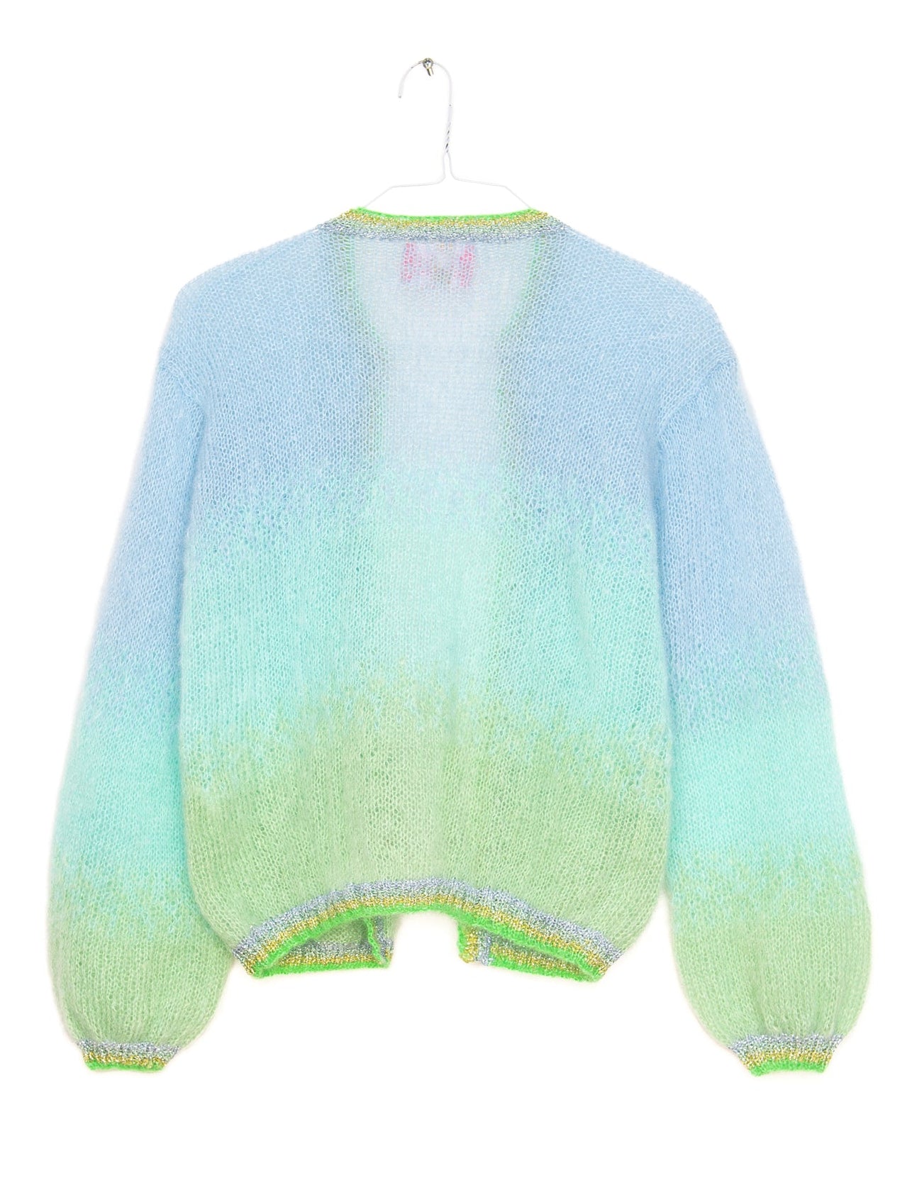 Tie Dye Cardigan in Aqua & Blue, from Rose Carmine - Image 2