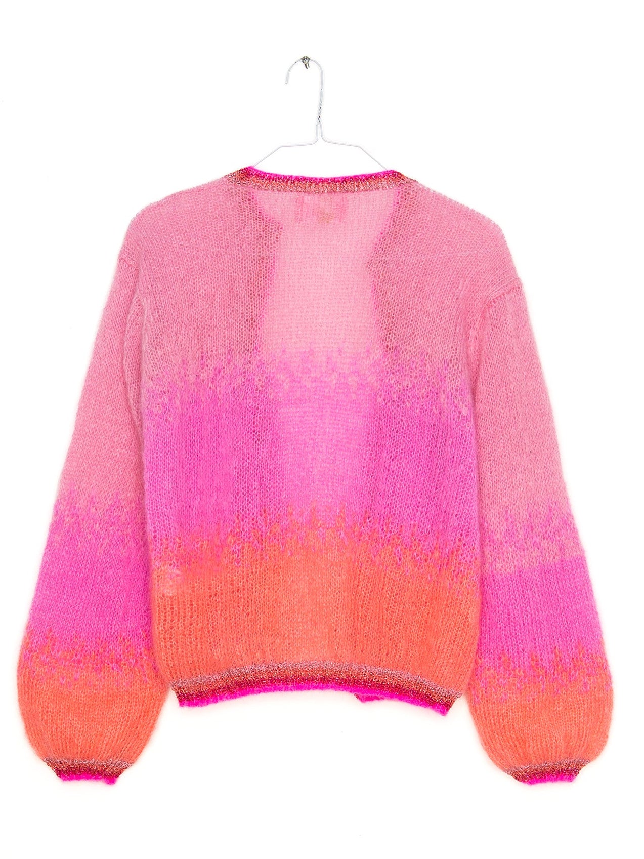 Tie Dye Cardigan in Pink & Blush, from Rose Carmine - Image 2