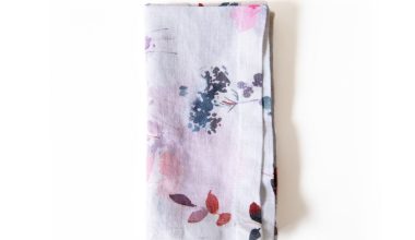 Watercolor Linen Napkins Set of 2, from Linen Tales