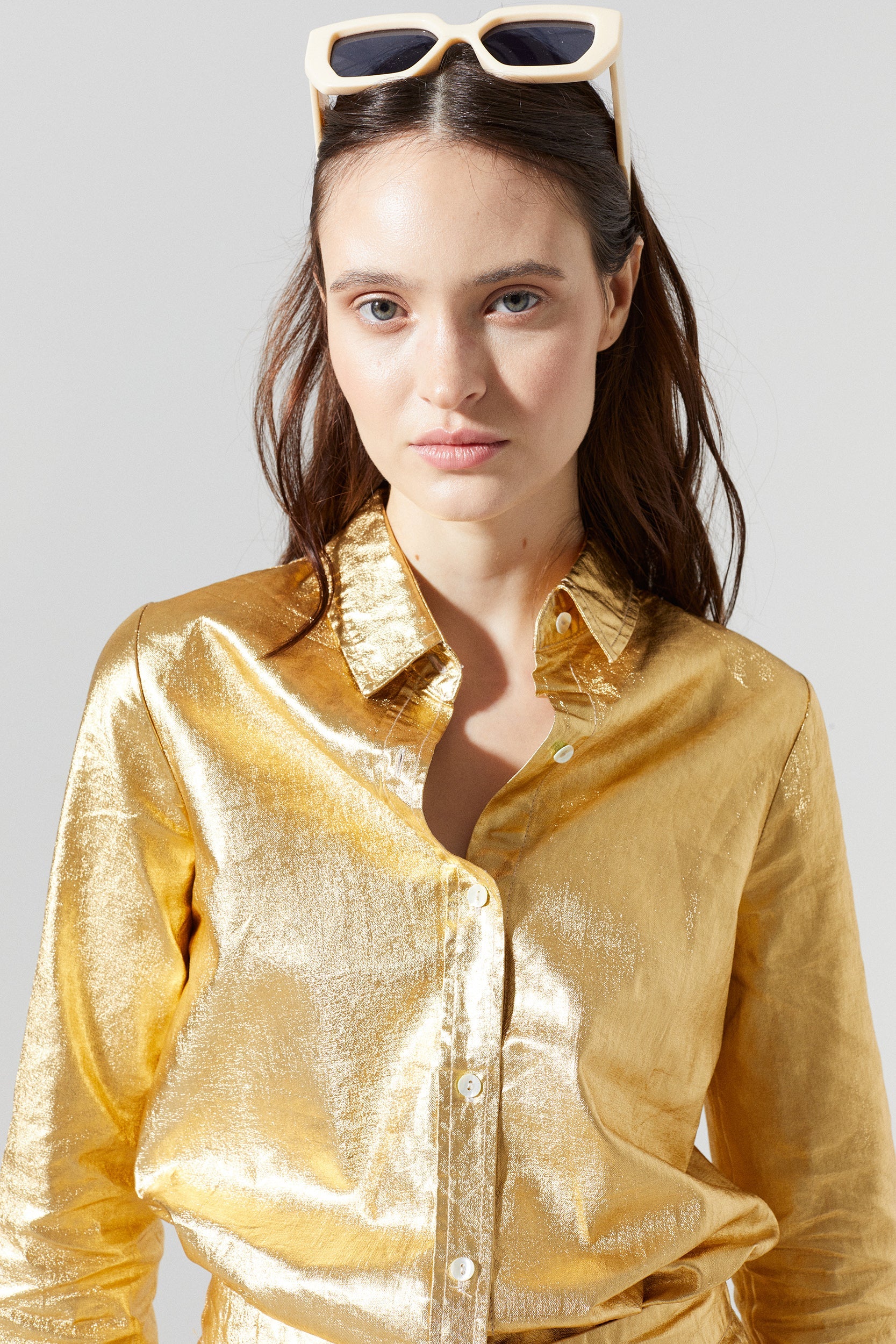 San Marino Gold Metallic Shirt, from Lanhtropy