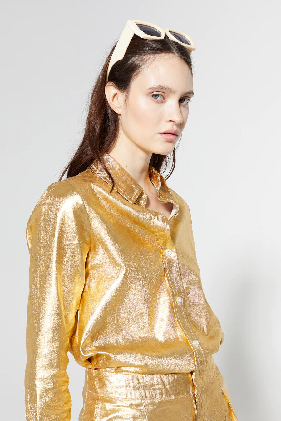 San Marino Gold Metallic Shirt, from Lanhtropy - Image 2