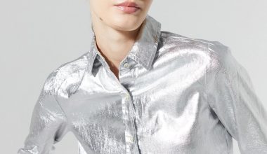 San Marino Metallic Shirt in Silver, from Lanhtropy