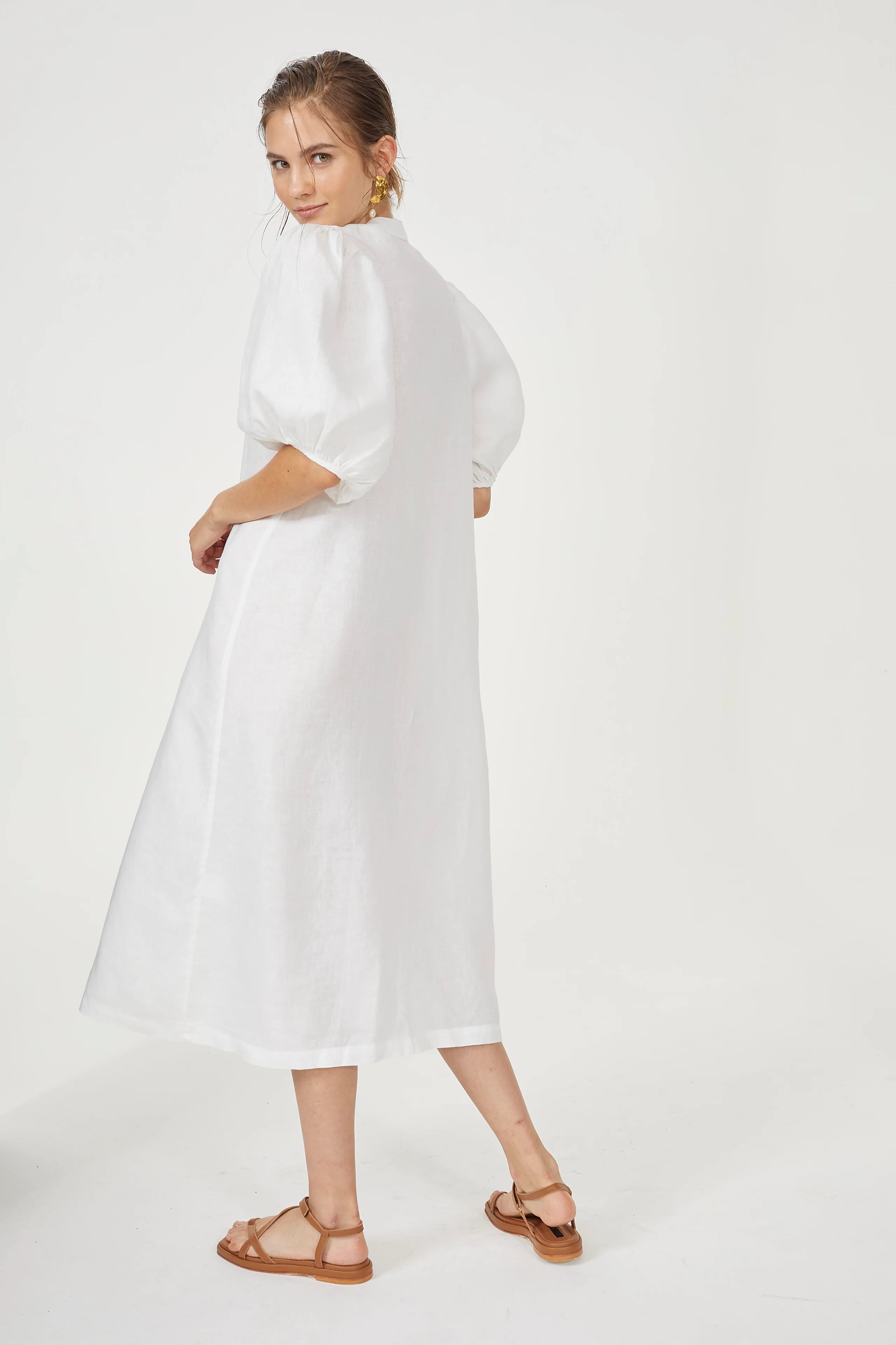 Bubble Dress in White, from Lanhtropy - Image 2