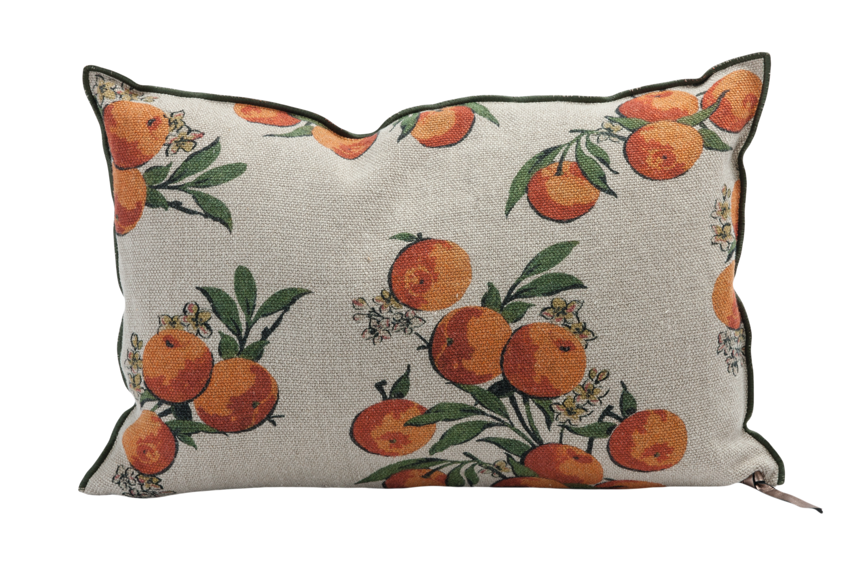 Wabi Sabi Linen 16x24 in Les Oranges, from Maison de Vacances