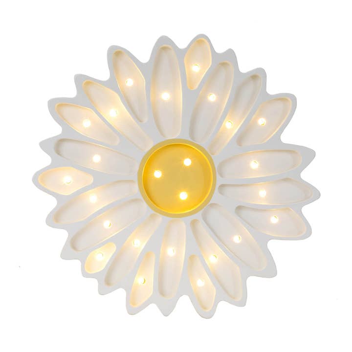 Little Lights Daisy Lamp in White