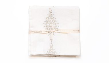 Reseda Napkin, from Charvet Editions