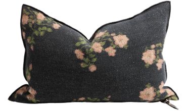 Wabi Sabi Linen Les Roses The Pillow 16x24, from Maison De Vacances