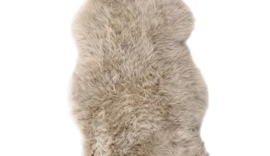 Long Wool Sheepskin in Beige