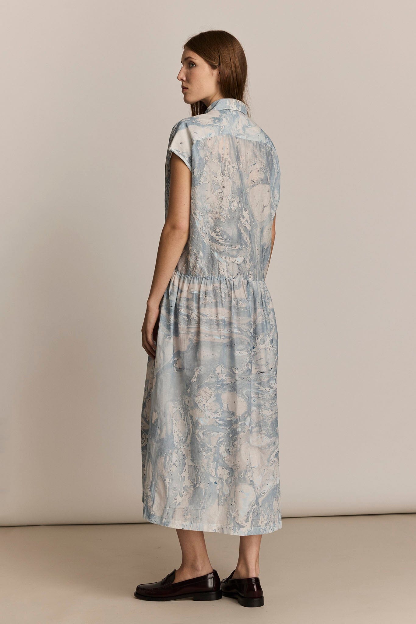 Bex Dress in Blue Marble, from M.Patmos - Image 2