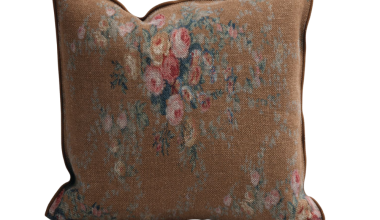 Wabi Sabi Pompadour Havane Pillow 20x20, from Maison de Vacances