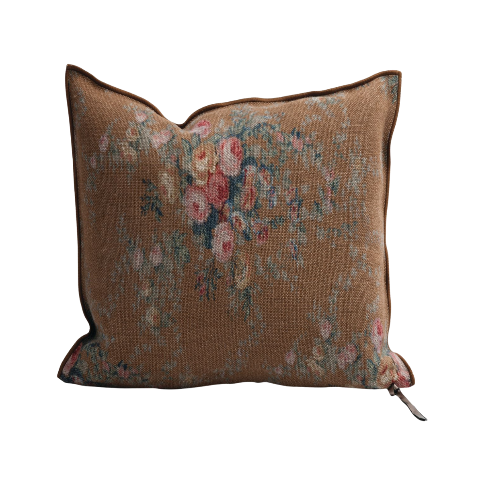 Wabi Sabi Pompadour Havane Pillow 20x20, from Maison de Vacances