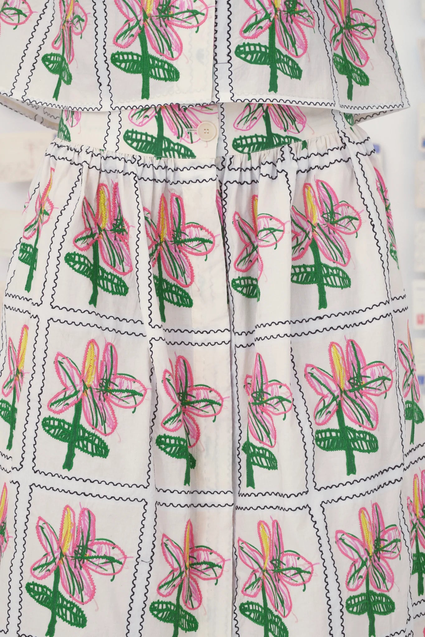 Cyclades Mona Skirt in Off-White, from Mii - Image 3