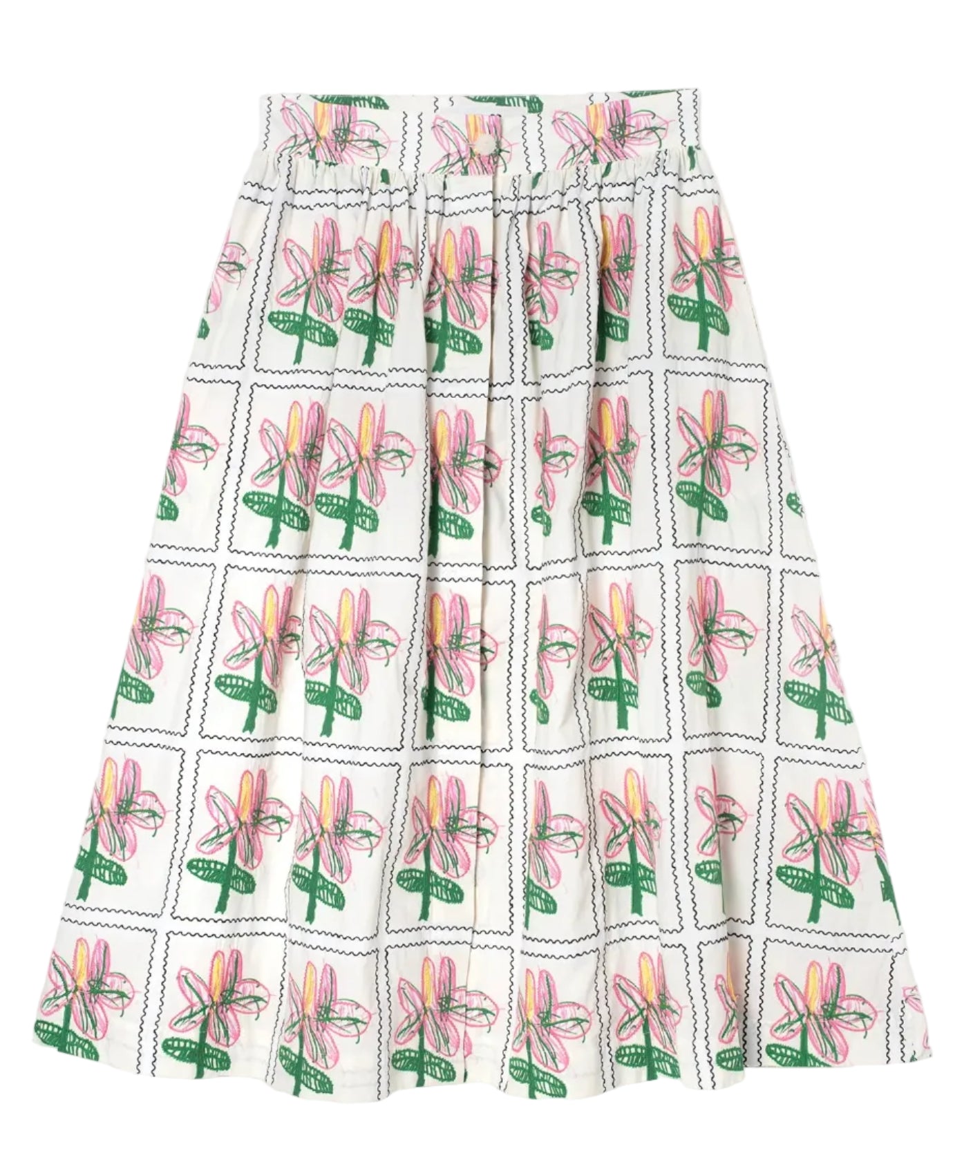 Cyclades Mona Skirt in Off-White, from Mii