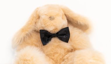 Milo Large Rabbit in Champagne, from Weich Couture Alpaca