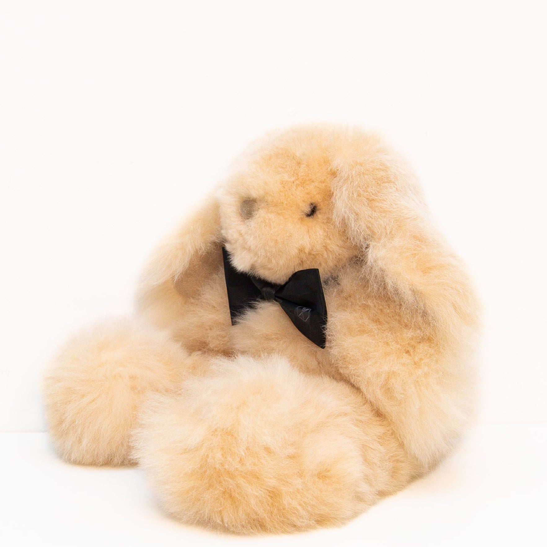 Milo Large Rabbit in Champagne, from Weich Couture Alpaca - Image 2