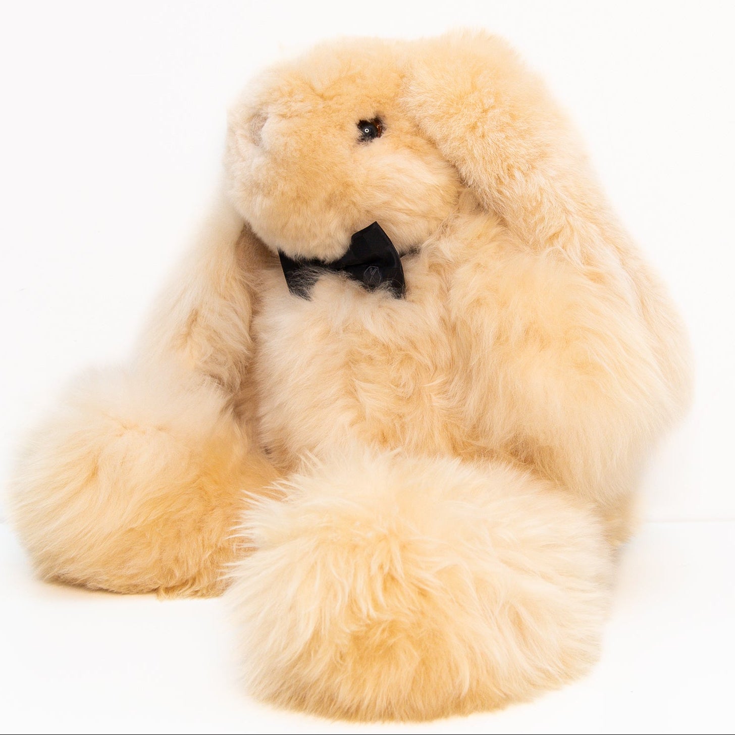 Milo Extra Large Rabbit in Champagne, from Weich Couture Alpaca - Image 2