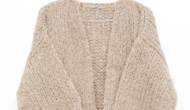 Mohair Bomber Cardigan in Beige, from Maiami